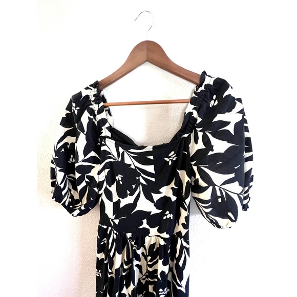 Open Back Floral Midi Linen Blend Maxi Dress Size XS - Picture 2 of 8